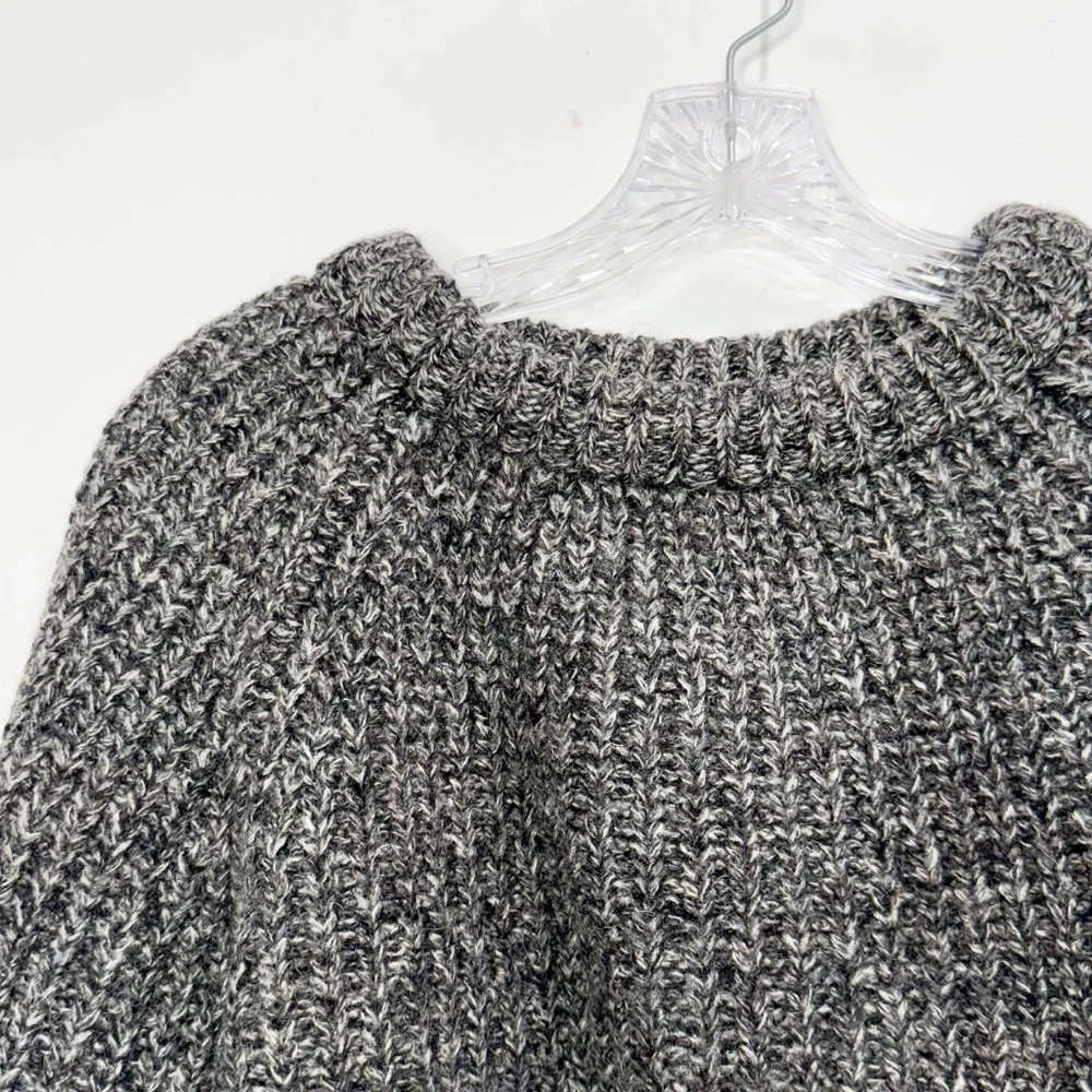 Vintage Dartmoor Jumpers Chunky Knit Gray 100% Wool Sweater Size XL - Picture 8 of 13